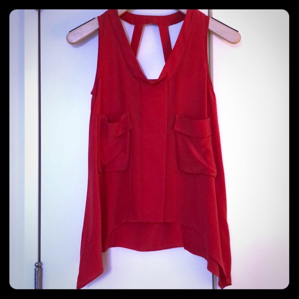 BCBG Maxazria sleeveless top - berry red